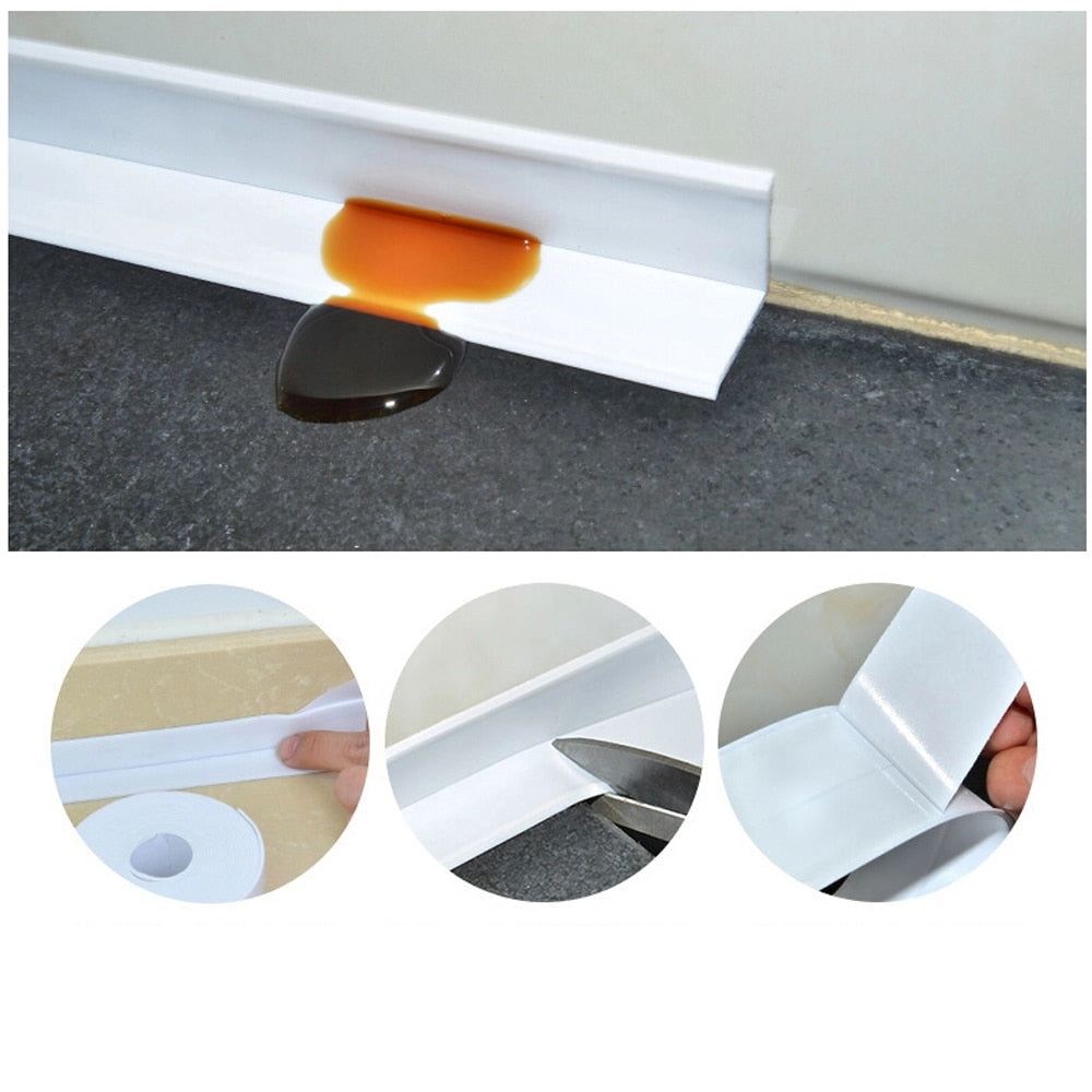 Bath Sealing Strip Tape Waterproof Wall Sticker for Bathroom Kitchen