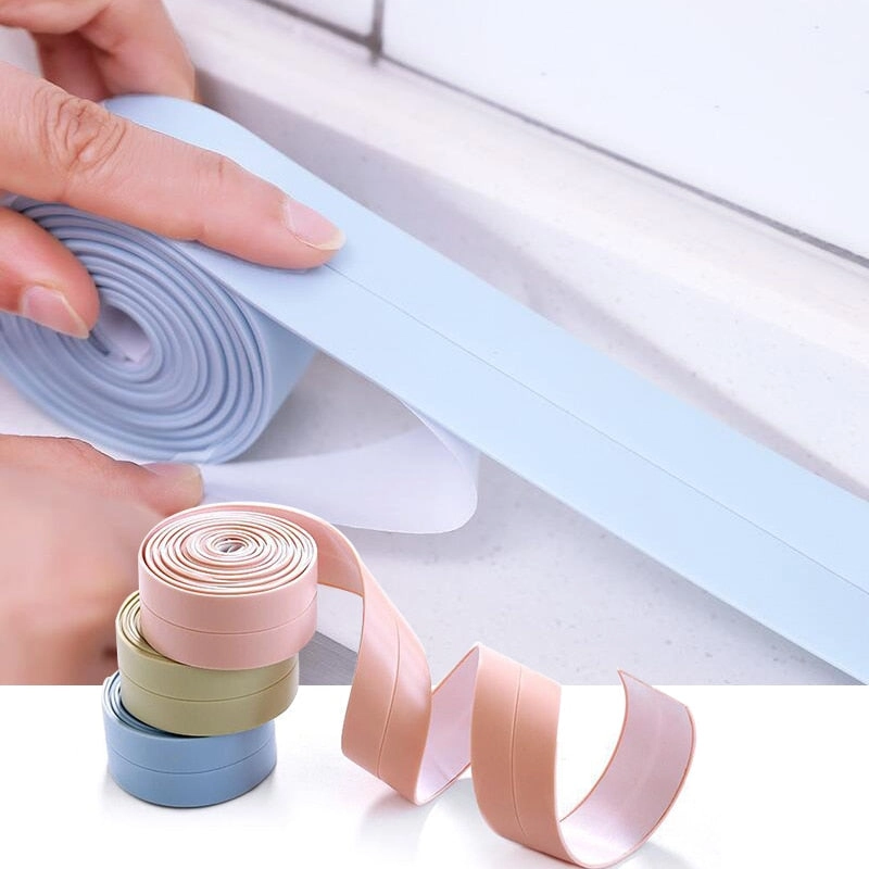 Bath Sealing Strip Tape Waterproof Wall Sticker for Bathroom Kitchen