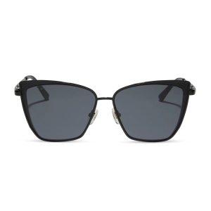 BECKY - BLACK   DARK SMOKE SUNGLASSES