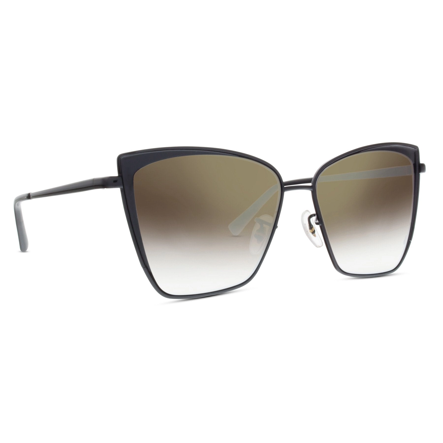 BECKY - BLACK   FLASH GREY GRADIENT SUNGLASSES