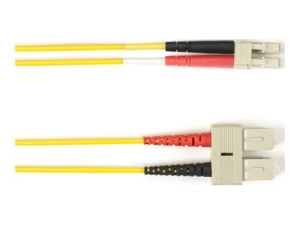Black Box - Patch cable - SC multi-mode (M) to SC multi-mode (M) - 6.1 m - fiber optic - 50 / 125 micron - OM4 - halogen-free FOLZHM4-SCLC-YL-20
