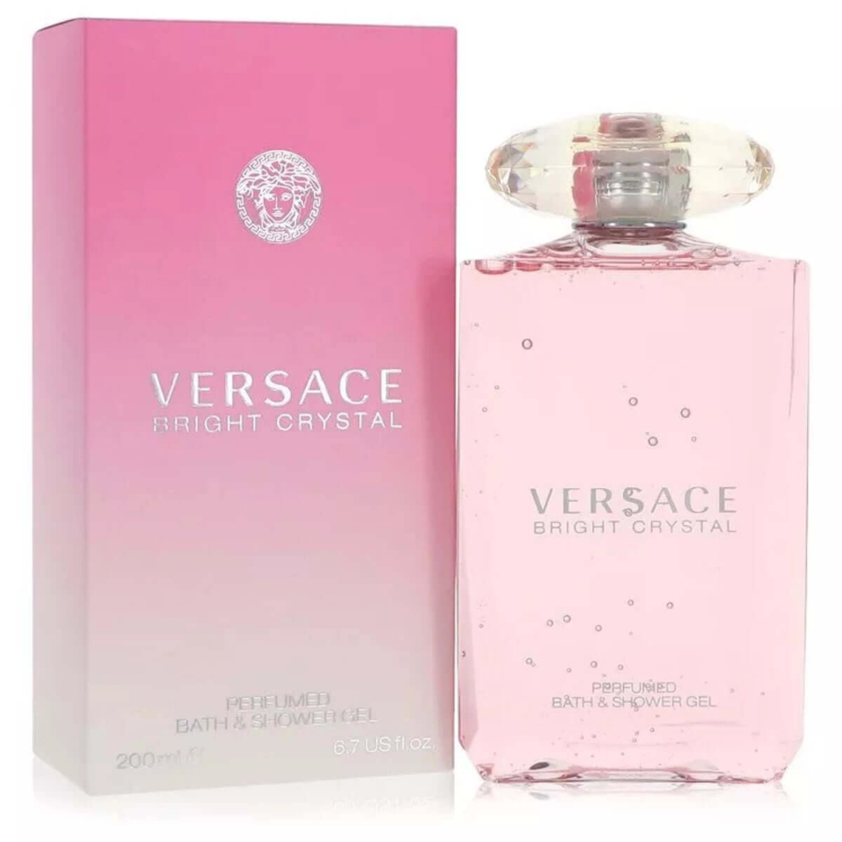 Bright Crystal by Versace bath & shower gel for women 6.7 oz New in Box