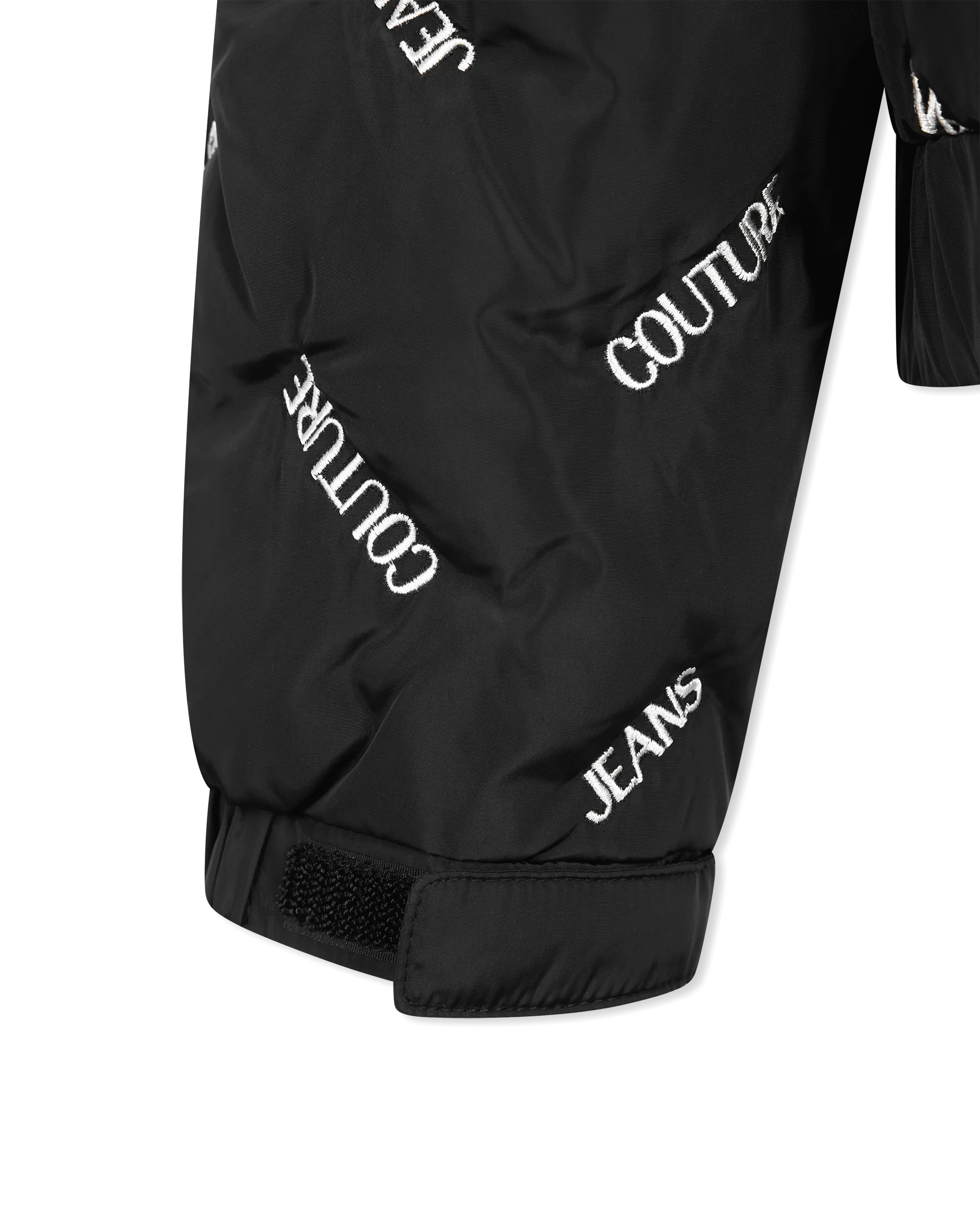 Chevron Logo Print Puffer Jacket