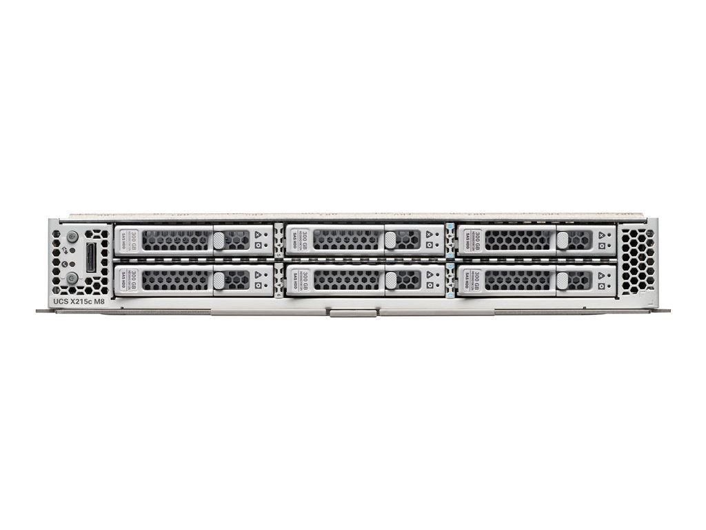 Cisco UCS X215c M8 Compute Node - Server - compute node 2-way - no CPU up to - RAM 0 GB - SATA/SAS/NVMe - hot-swap 2.5 bay(s) UCSX-215C-M8