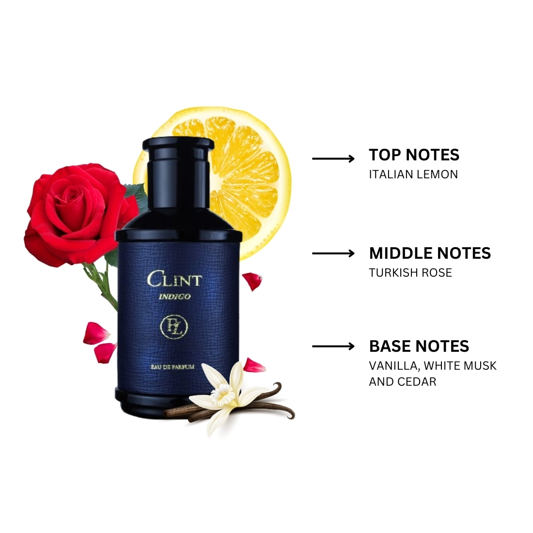 Clint Indigo for Men by Lorientale Fragrances Eau de Parfum Spray 3.4 oz