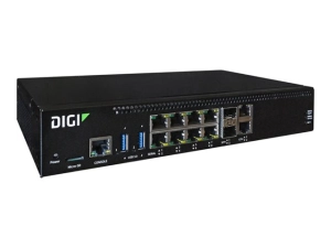 Digi Connect EZ 8 Wi-Fi - Device server - US power cord - with 1-year Digi LifeCycle Assurance - 8 ports - RS-232, 10GbE - Wi-Fi EZ08-B100-US