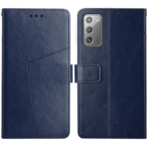 For Samsung Galaxy Note 20 Y Stitching Horizontal Flip Leather Case with Holder  Card Slots
