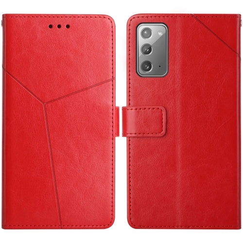 For Samsung Galaxy Note 20 Y Stitching Horizontal Flip Leather Case with Holder  Card Slots