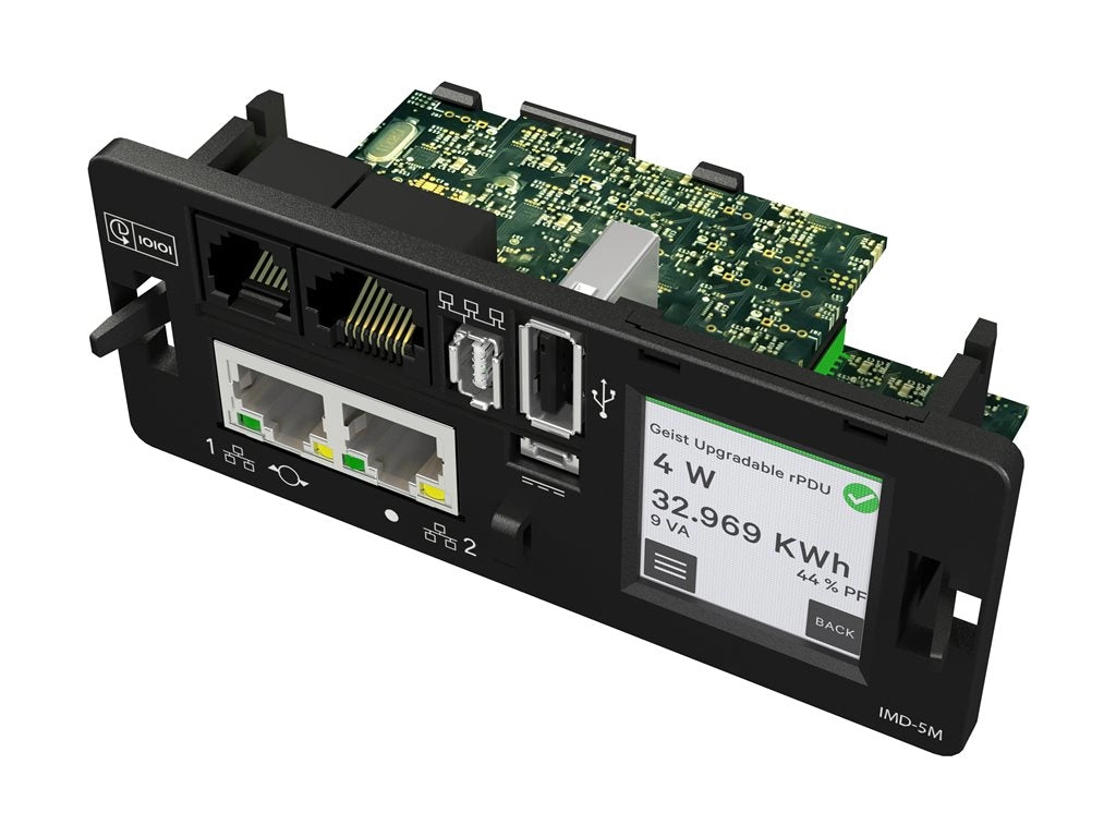 Geist Monitored Outlet Level MNR5MGW1-24PBB8-6PS15D0A10-S-A - Power distribution unit - AC 208 V - 17.2 kW - 3-phase delta - VP6N60A1