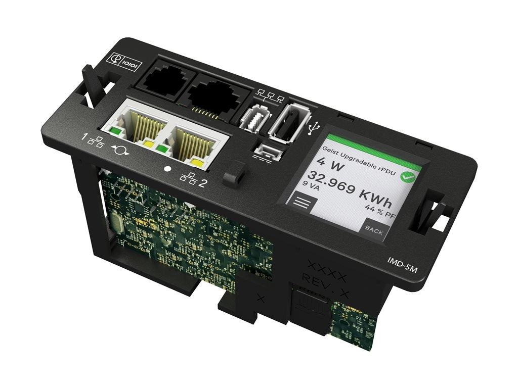 Geist Monitored Outlet Level MNR5MGW1-24PBB8-6PS15D0A10-S-A - Power distribution unit - AC 208 V - 17.2 kW - 3-phase delta - VP6N60A1