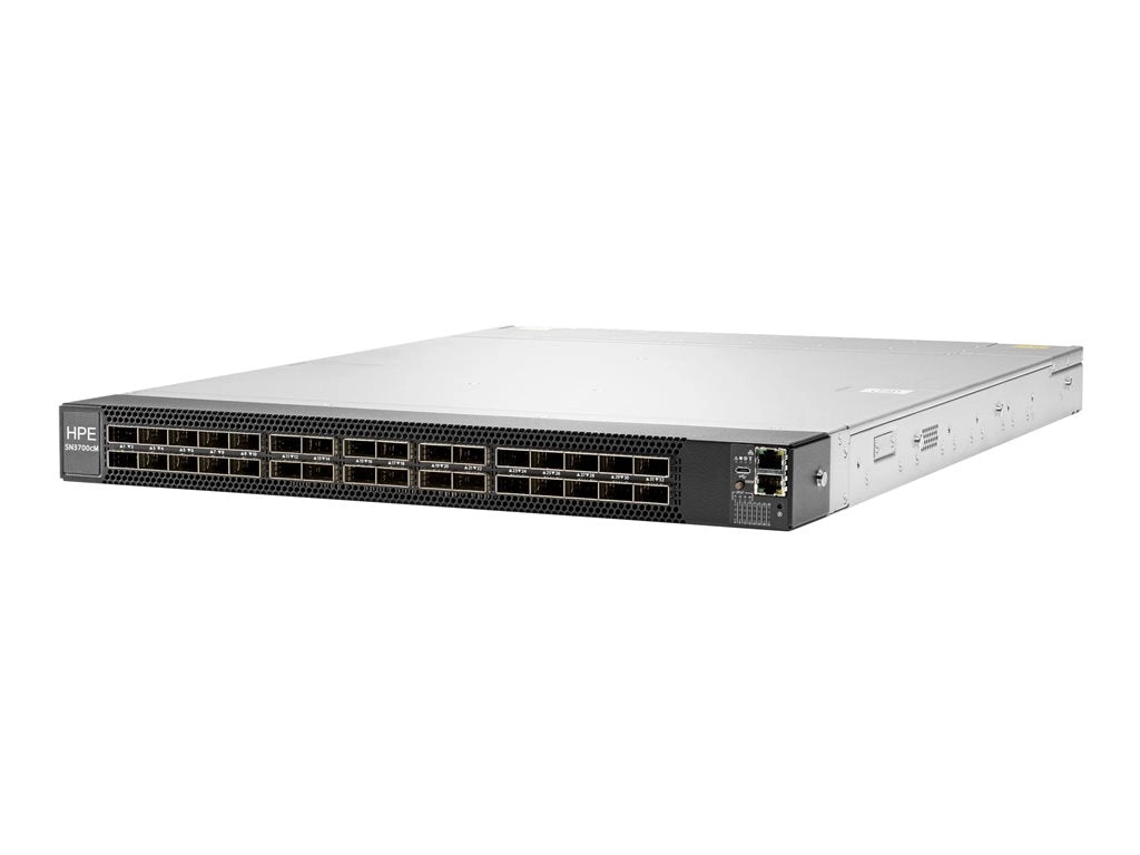 HPE SN3700cM 100GbE 32QSFP28 Switch - M-Series - switch - L3 - managed - 32 x 100 Gigabit QSFP28 - front to back airflow - rack-mountable R3B01A