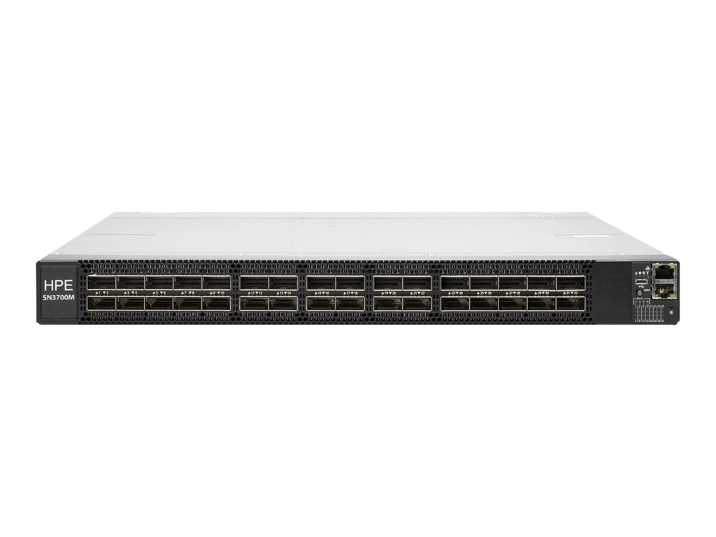 HPE SN3700M - Switch - L3 - managed - 32 x 200 Gigabit QSFP56 - back to front airflow - rack-mountable R5Z75A