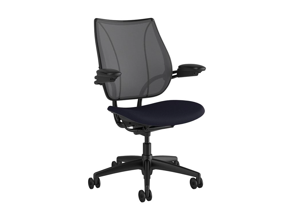 Humanscale Liberty - Chair - task - ergonomic - armrests - tilt - swivel - Corde 4 - black, navy L113BJ1ACF57XFSSNSC