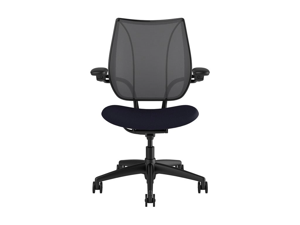 Humanscale Liberty - Chair - task - ergonomic - armrests - tilt - swivel - Corde 4 - black, navy L113BJ1ACF57XFSSNSC