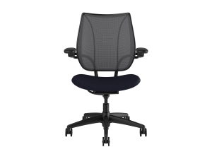 Humanscale Liberty - Chair - task - ergonomic - armrests - tilt - swivel - Corde 4 - black, navy L113BJ1ACF57XFSSNSC