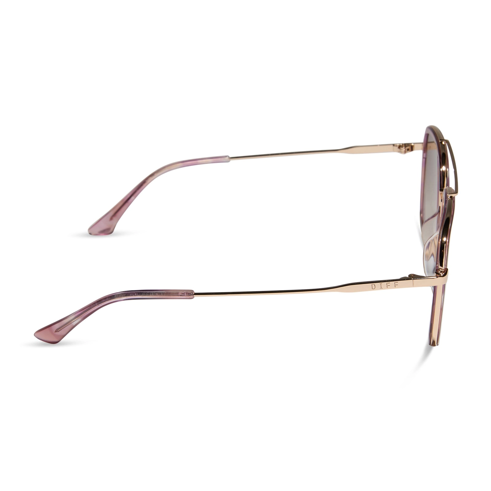 JORDAN - GOLD   FLEUR TORTOISE TEMPLE TIPS   BROWN GRADIENT SUNGLASSES