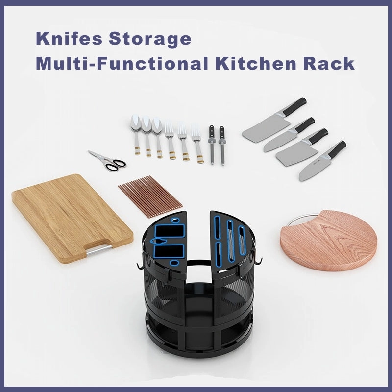 Knives Storage Multi-Functional Kitchen Rack
