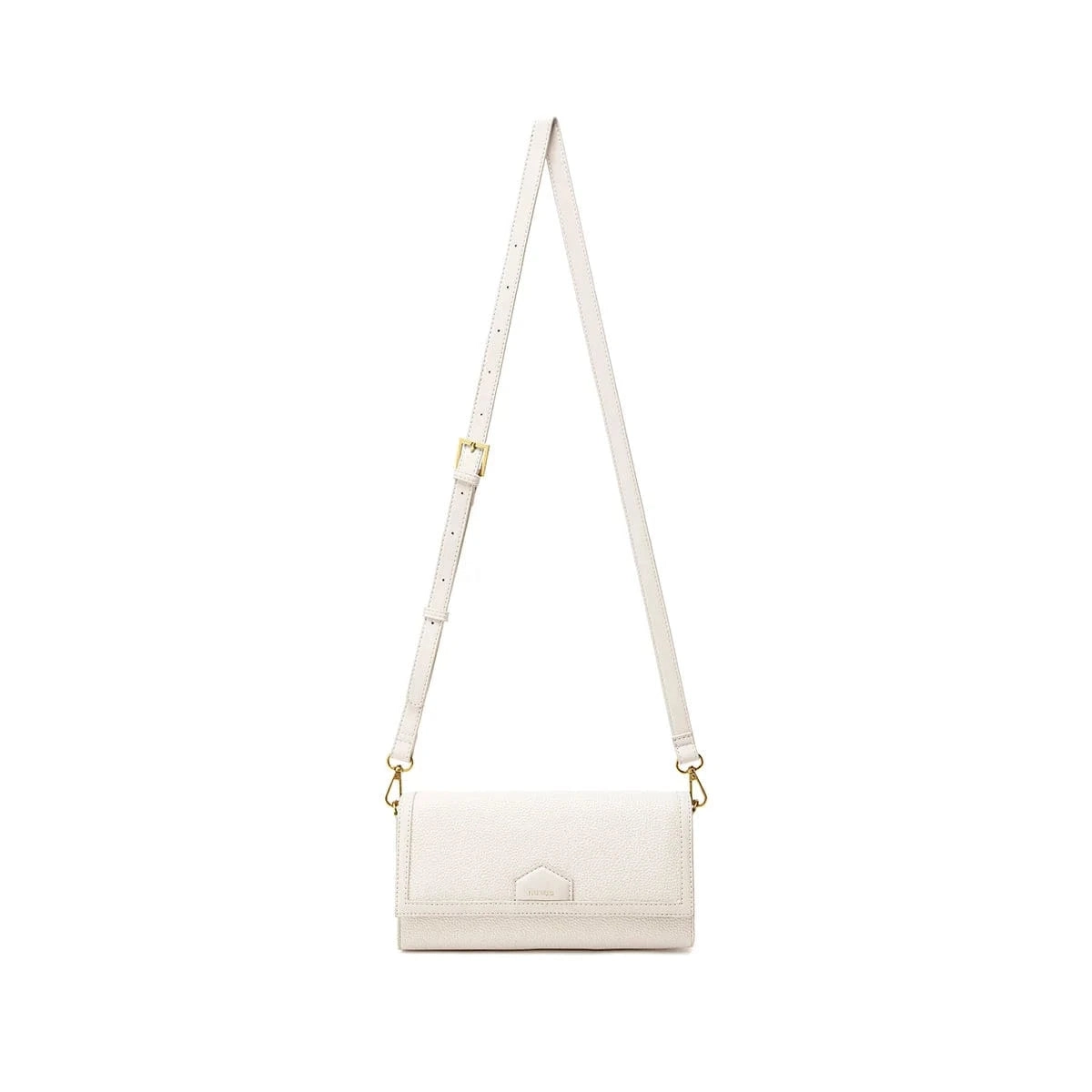 Krista Vegan Leather  Shoulder Bag | Coconut Cream Pebbled