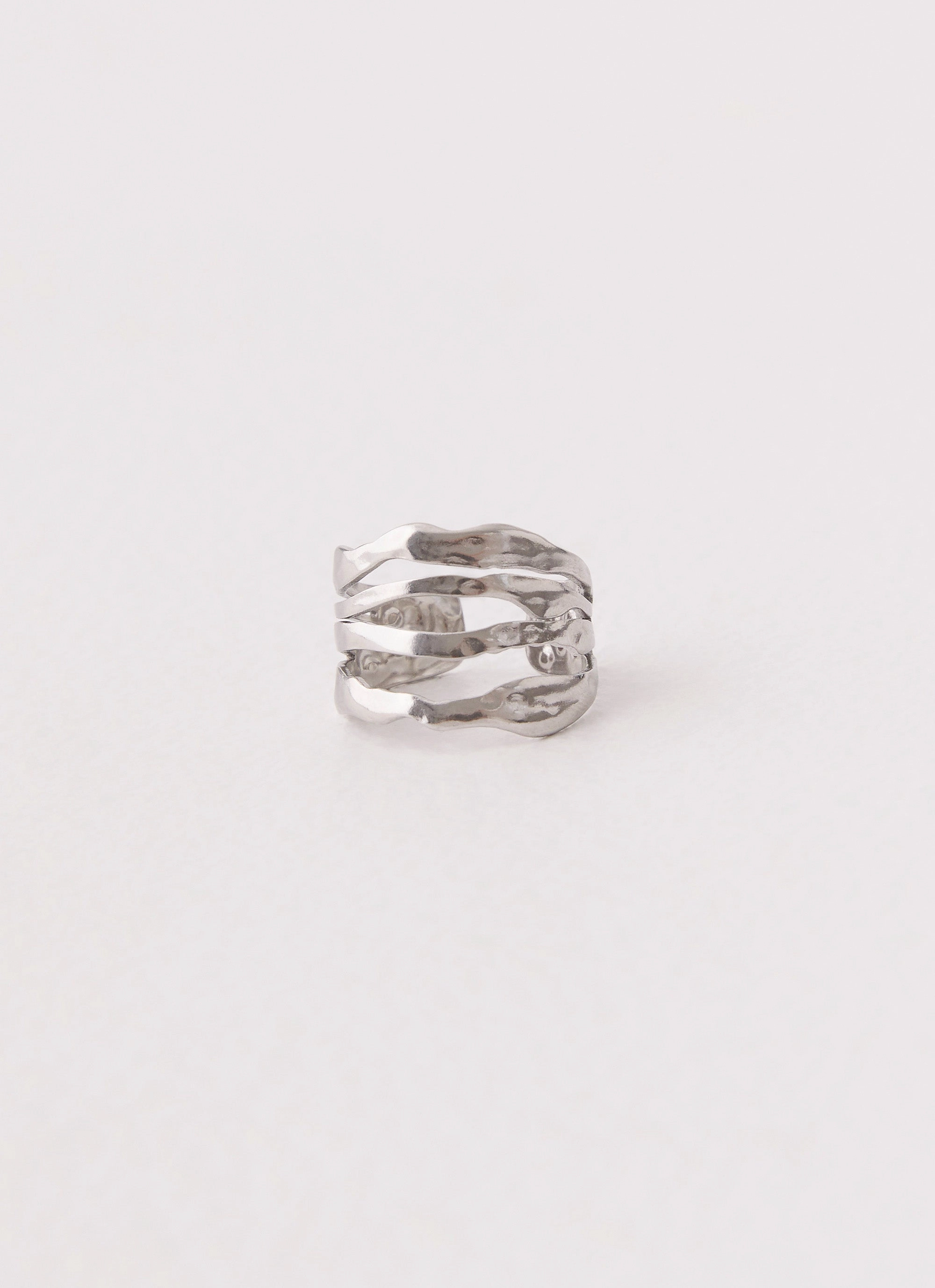Lee Structured Ring - Silver