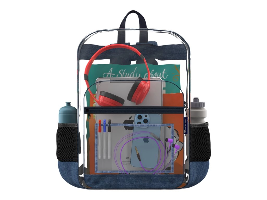 MAXCases - Carrying backpack - see-through - clear MC-BP-2P-CLR