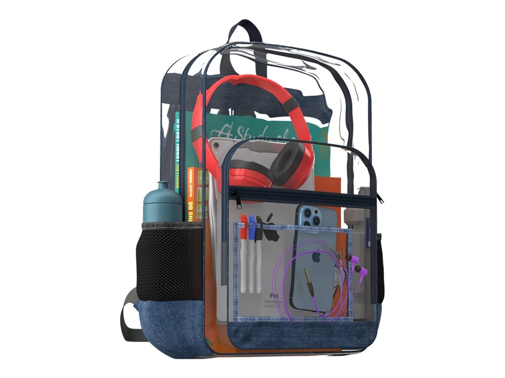 MAXCases - Carrying backpack - see-through - clear MC-BP-2P-CLR