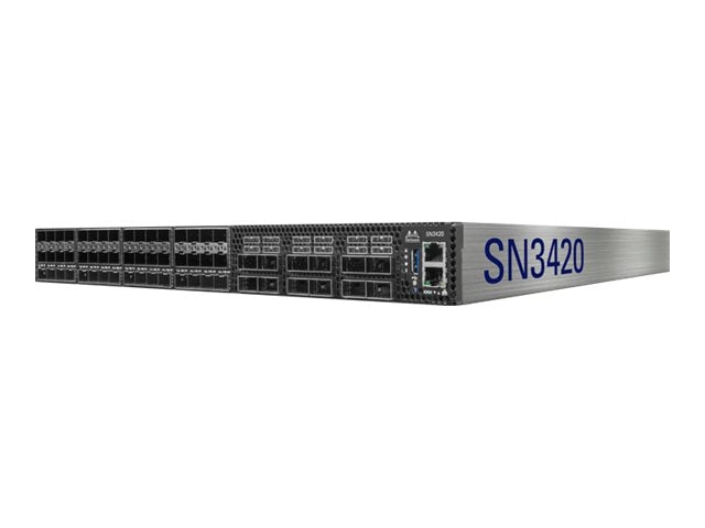 Mellanox Spectrum-2 MSN3420-CB2FC - Switch - L3 - managed - 48 x 25 Gigabit SFP28   12 x 100 Gigabit QSFP28 - back to front airflow