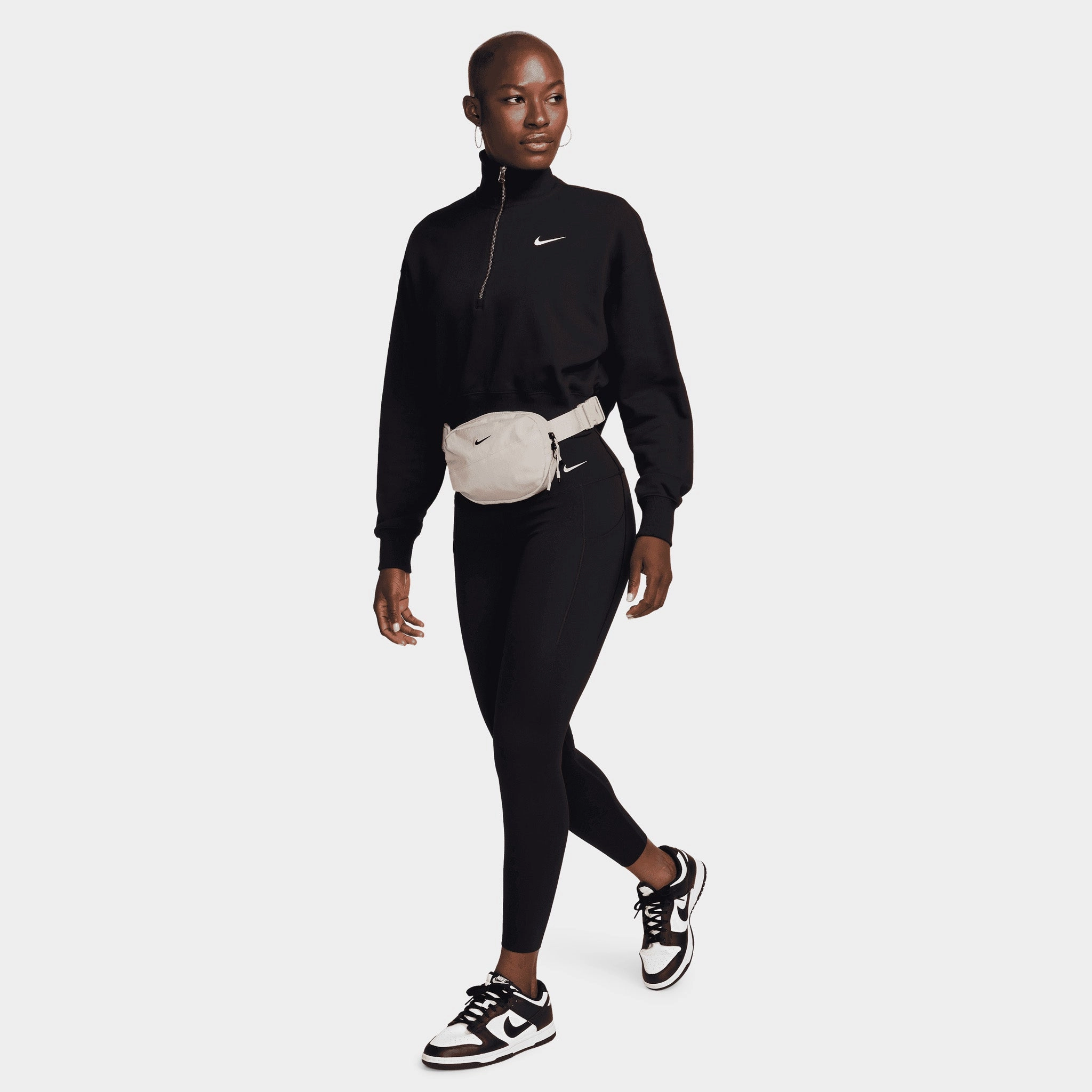 Nike Aura Waistpack (1L) Light Bone / Light Bone - Black