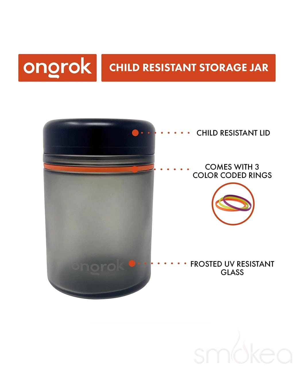 ONGROK 1000ml Glass Storage Jar