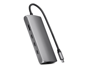 Satechi - Docking station - USB-C / USB4 / Thunderbolt 3 / Thunderbolt 4 - HDMI, USB-C, Thunderbolt 4, USB4 - 1GbE ST-P8KEM