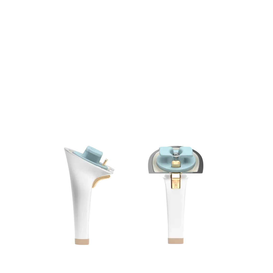 Stiletto Heel Kit 4 Matte Silver
