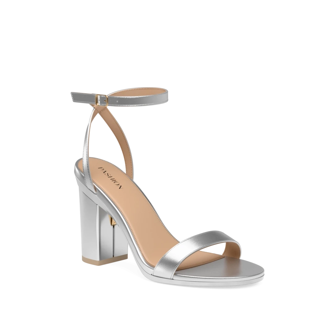 The Brenna - Matte Silver 4 Block
