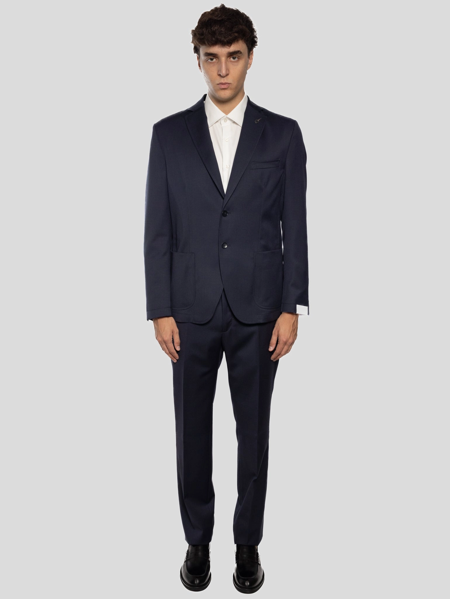 Unstructured Blue Fresh Wool Suit